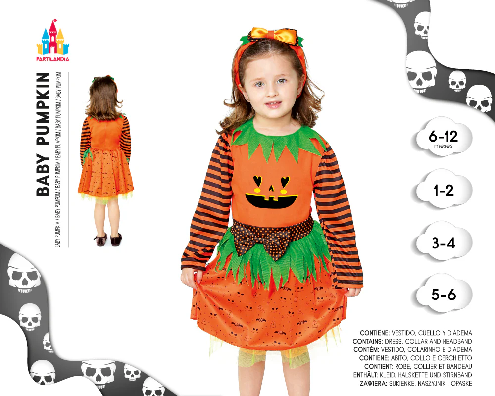 DISFRACE BABY GIRL PUMPKIN TALLA 1-2 23370