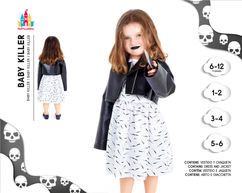 DISFRACE BABY BAD DOLL TALLA 6-12M 24531